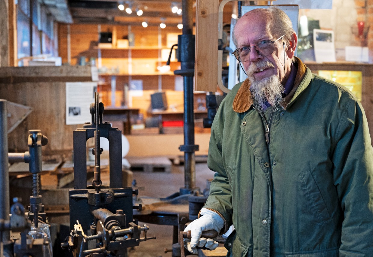 Bild: Björn Zethraeus, Bergdala glastekniska museum. Foto: Ida Rådegård