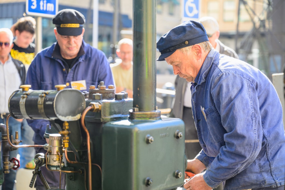 Bild: Tändkulemotor från Pythagoras industrimuseum. Foto: 
